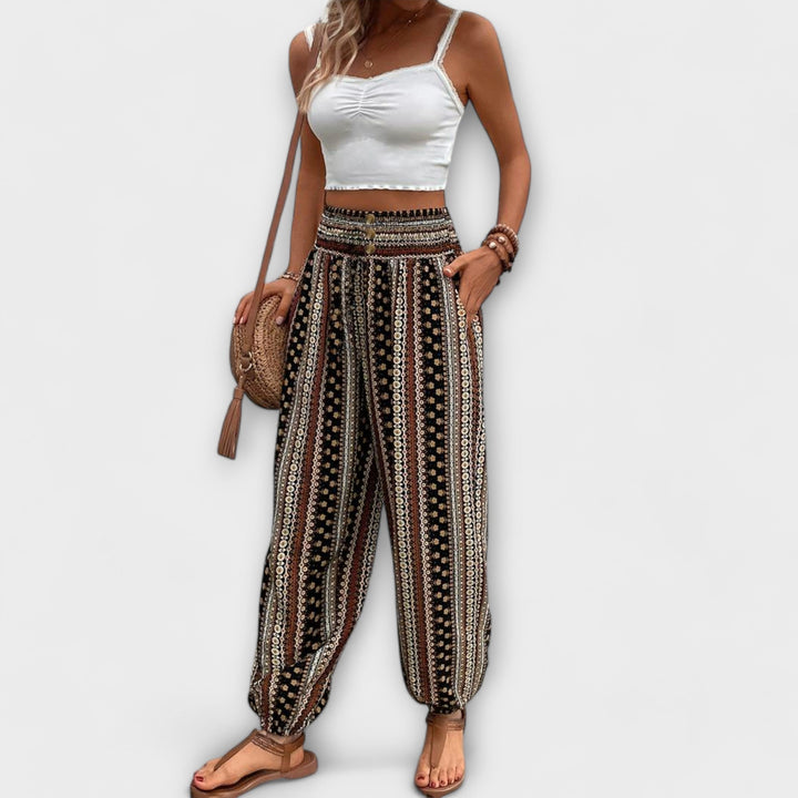 Zindra | Women's Boho Printed Harem Pants - Image 3