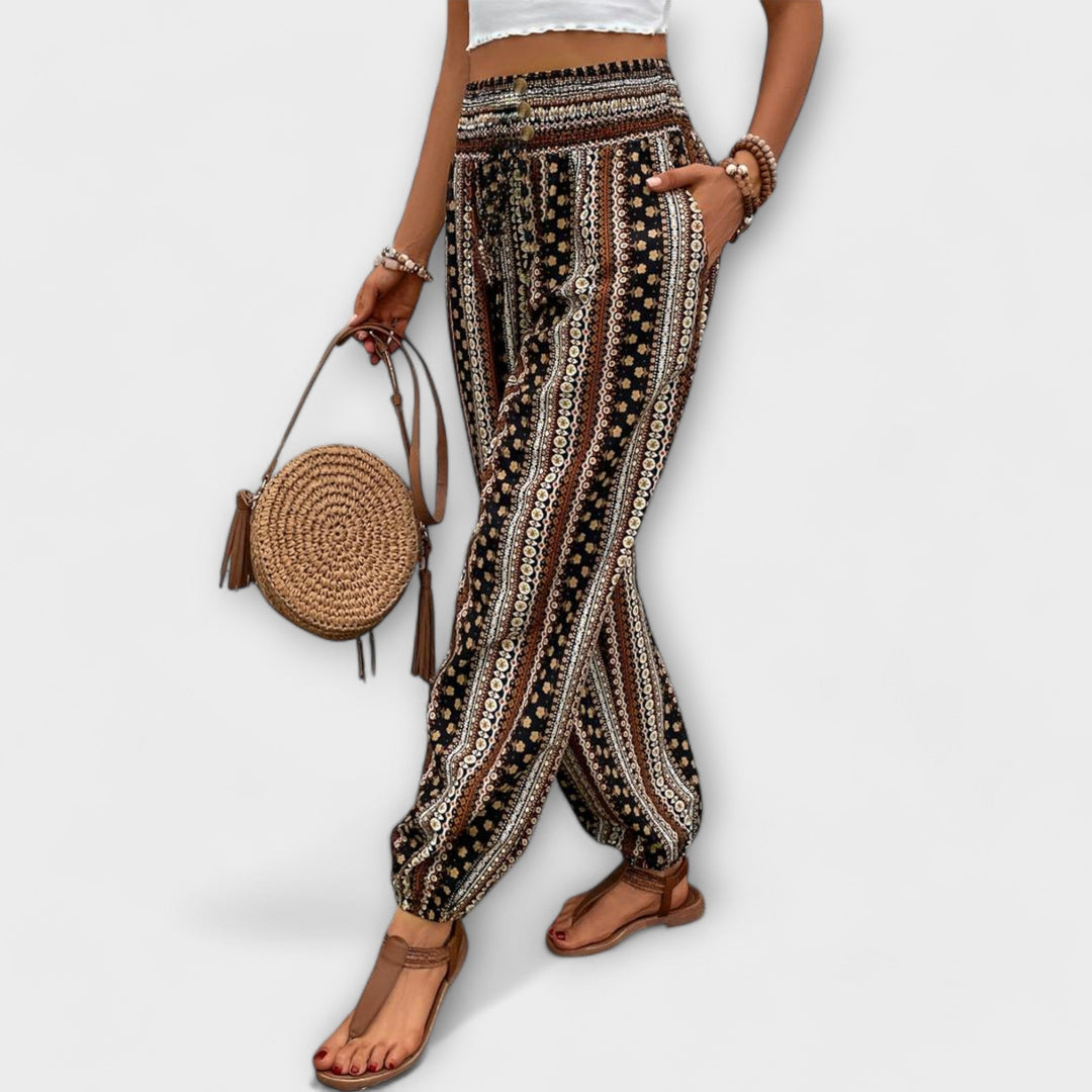 Zindra | Women's Boho Printed Harem Pants - Image 5