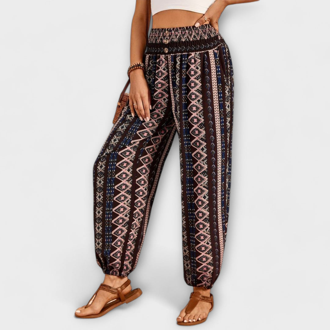 Zindra | Women's Boho Printed Harem Pants - Image 9